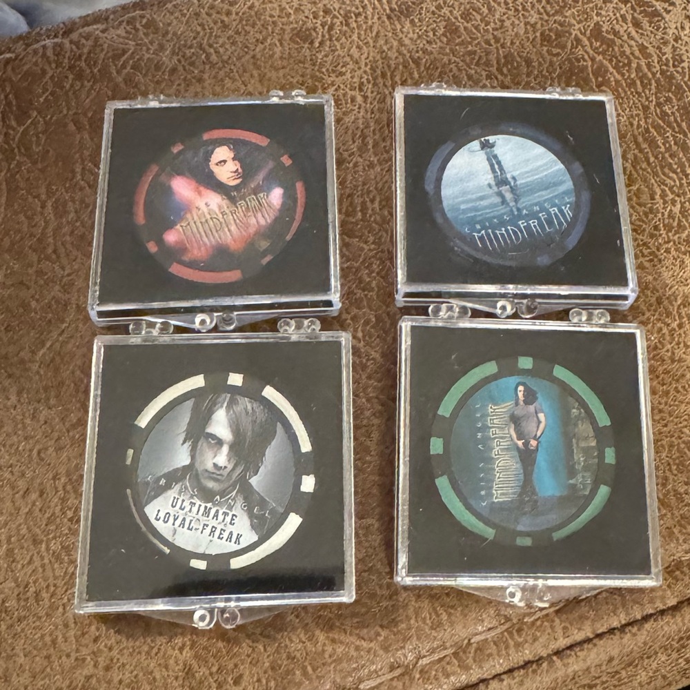 Cross Angel A&E Mindfreak Limited Edition Seasons 1-4 Poker Chips.